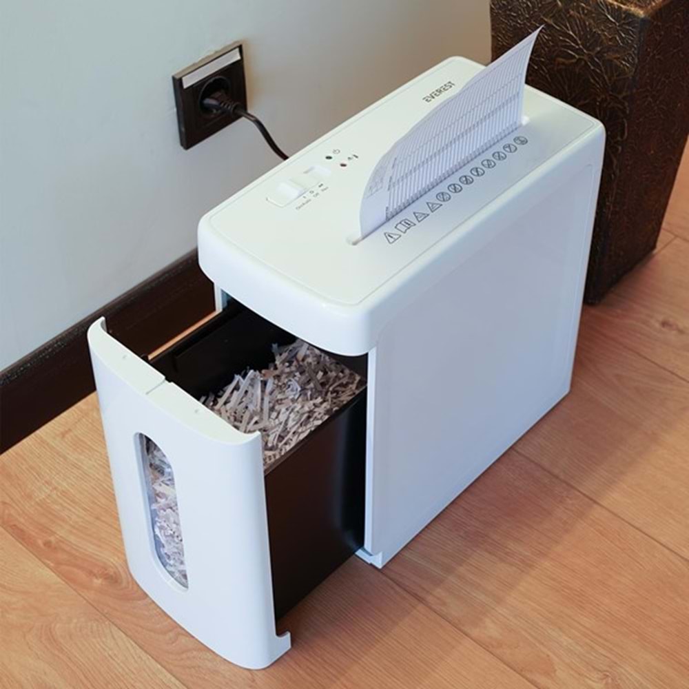 Everest JP-726C Çapraz Kesim 10L 42DB±3 Boyut 34.8*17.5*32.7 Sessiz Kağıt Kesme Makinesi Beyaz