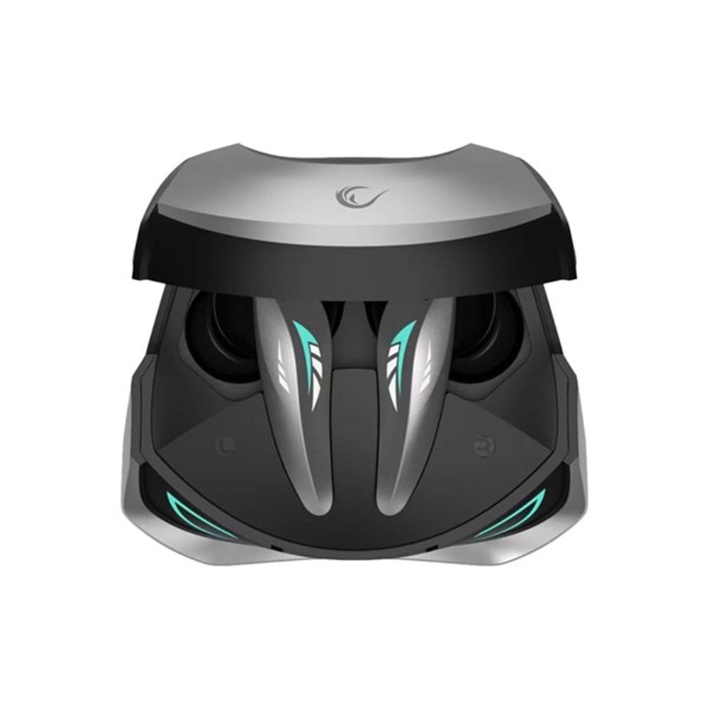 RAMPAGE Clutch T01 Siyah/Gümüş 4 Mikrofonlu ENC+ANC Oyuncu Bluetooth V5.3 TWS Gerçek Kablosuz Kulaklık
