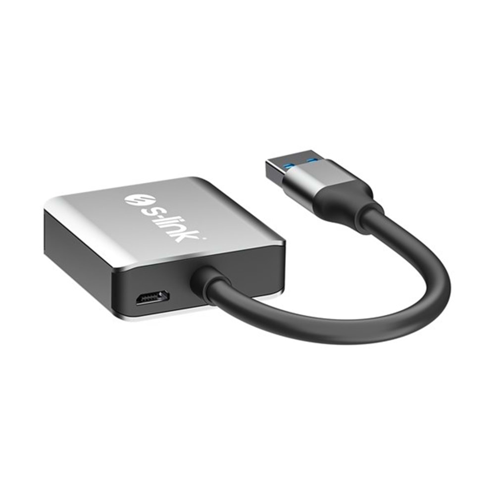S-LINK SL-CR21 USB-USBC Metal Kart Okuyucu
