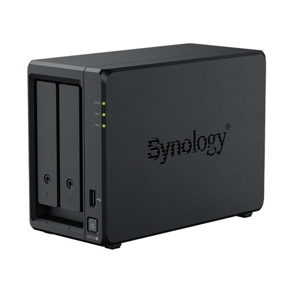 SYNOLOGY DS725 PLUS RYZEN 1600-16GB RAM- 2-diskli Nas Server (Disksiz)