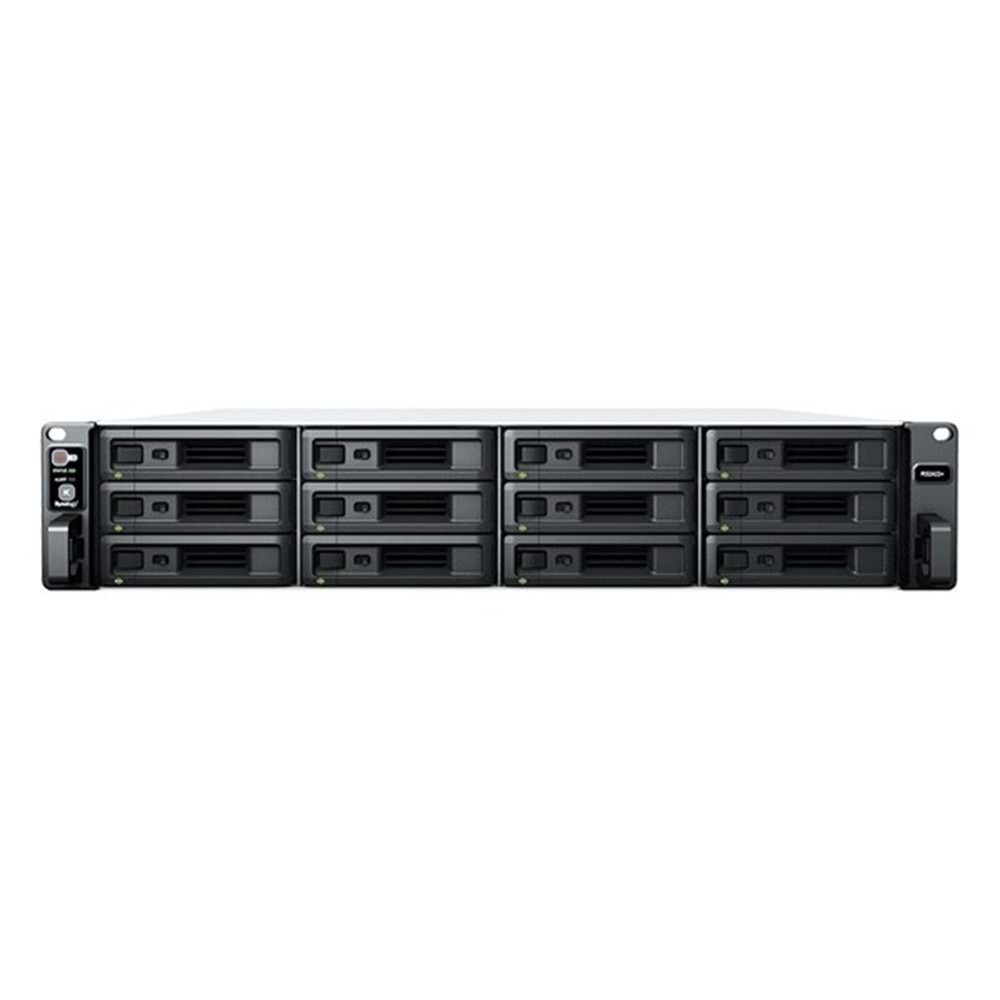 SYNOLOGY RS2423 PLUS RYZEN V1780B-16GB DDR4 ECC UDIMM-12-Diskli Rack Nas Sunucu (Disksiz)