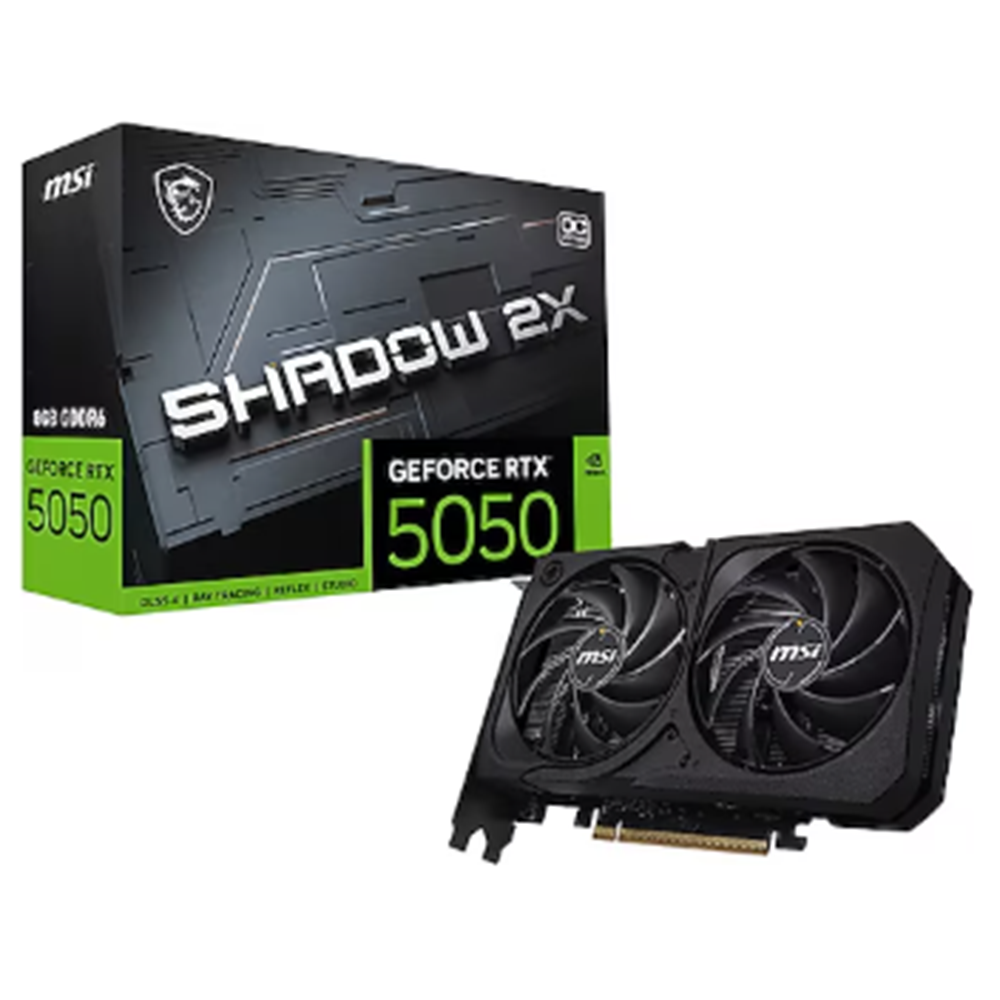 MSI RTX 5050 8G Shadow 2X G5050-8S2C 128 Bit GDDR6 8 GB Ekran Kartı