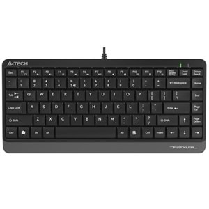 A4 TECH FK11 USB Q Trk Mini Siyah/Gri Multimedya Klavye