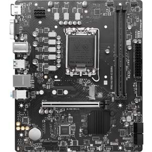 MSI PRO H610M-E DDR4 M2 PCIe NVME HDMI PCIe 16X v4.0 1700p mATX