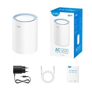 CUDY M1200 AC1200 Dual Band EV Ofis Tipi Mesh Router