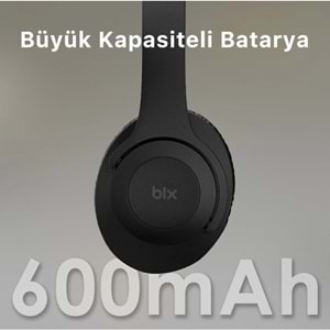 BİX BH2-BK Siyah SOUNDCRAFT BH2 KATLANABİLİR KULAKÜSTÜ KABLOSUZ KULAKLIK