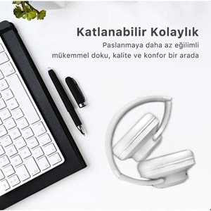 BİX BH2-IG BUZ GRİSİ SOUNDCRAFT BH2 KATLANABİLİR KULAKÜSTÜ KABLOSUZ KULAKLIK