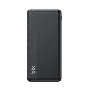 BİX 10000mAh BXPB108-BK 2x USB LED BİLDİRİMLİ Siyah POWERBANK