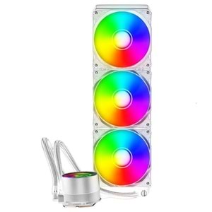 POWERBOOST 360mm DEEP PB-LCS-PI360-W ARGB Sıvı Soğutmalı AM5-1851p İşlemci Fanı Beyaz