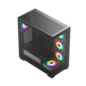 GAMEBOOSTER 750W 80+ BRONZE Seaview A7505B Gaming Mid-Tower PC Kasası