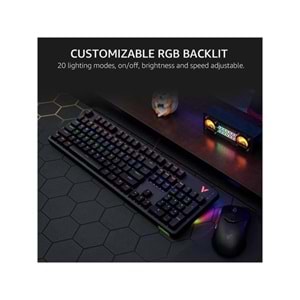 RAPOO V500 PRO RGB / Antighosting Mekanik Gaming Klavye