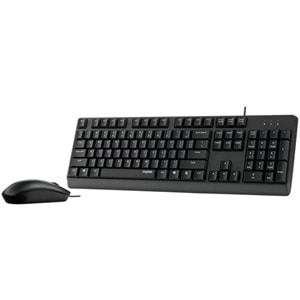 RAPOO X130pro Kablolu Usb Tr Klavye Mouse Set Siyah
