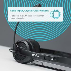 RAPOO H120 Stereo Kablosuz Mikrofonlu Kulaklık