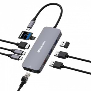 VERBATIM CMH-09 USB-C Pro 9 Bağlantı Noktalı Dock