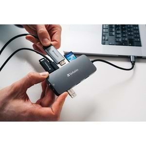 VERBATIM CMH-09 USB-C Pro 9 Bağlantı Noktalı Dock