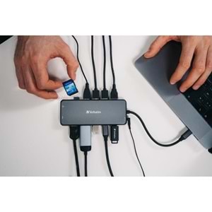 VERBATIM 14port CMH-14 USB-C Pro Çok Bağlantı Noktalı Dock