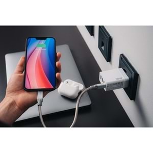 VERBATIM CHR-30EU1 30W 4 Bağlantı Noktalı USB Duvar Şarj Cihazı - Siyah