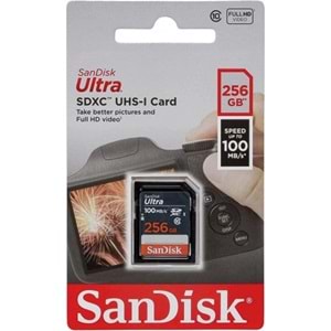 SANDISK 256GB ULTRA SDSDUNR-256G-GN3IN SDHC HAFIZA KARTI