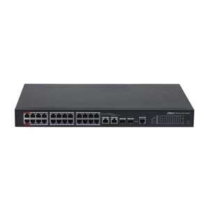 DAHUA 24port PFS4226-24ET-240-V3 10/100 2-SFP GIGABIT 240W FULL POE YÖNETİLEBİLİR SWITCH