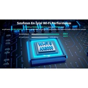 RUIJIE REYEE RG-RAP6260(H) AX6000 GIGABIT 300METRE HARİCİ ACCESS POINT