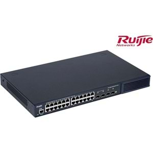 RUIJIE 24port RG-S2910-24GT4SFP-UP-H(V3.0) GIGABIT 4-SFP 370W YÖNETİLEBİLİR POE SWITCH--