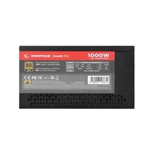 RAMPAGE 1000W 80+ GOLD RAGE P15 PCIE 5.0 TAM MODÜLER POWER SUPPLY