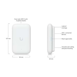 UBIQUITI UK-ULTRA AC1200 DUAL BAND DAHİLİ-HARİCİ ACCESS POINT