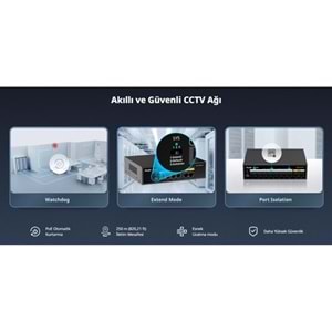 RUIJIE 8port RG-ES110FG-P 10//100 2-UPLINK 110W YÖNETİLEMEZ POE SWITCH