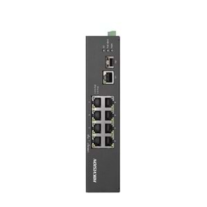 HIKVISION 8port FULL PoE DS-3T0310HP 10/100 1X SFP Yönetilemez Switch (Adaptör Yok)