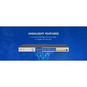 FOREDGE 24port S5700-24GP-4FR GIGABIT 4-SFP LAYER3 YÖNETİLEBİLİR SWITCH