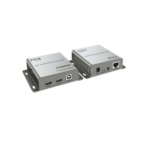 INCA 1port IEX-120 1port HDMI (giriş) 1port Ethernet (Cat6) 4K HDMI Repeater 120metre mesafeye kadar