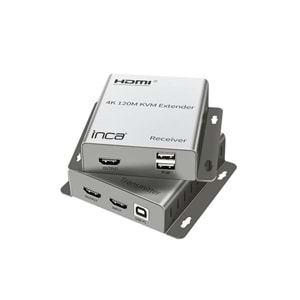 INCA 1port IEX-120 1port HDMI (giriş) 1port Ethernet (Cat6) 4K HDMI Repeater 120metre mesafeye kadar