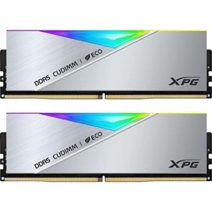 XPG 48GB (2X 24GB) DDR5 8800MHZ CL42 RGB DUAL KIT CUDIMM LANCER SILVER AX5CU8800C4224G-DCLACRSG