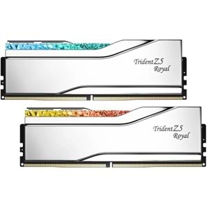 GSKILL 96GB (2X 48GB) DDR5 6400MHZ CL32 RGB DUAL KIT PC RAM TRIDENT Z5 ROYAL SILVER F5-6400J3239F48GX2-TR5S