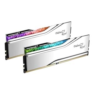 GSKILL 96GB (2X 48GB) DDR5 6400MHZ CL32 RGB DUAL KIT PC RAM TRIDENT Z5 ROYAL SILVER F5-6400J3239F48GX2-TR5S