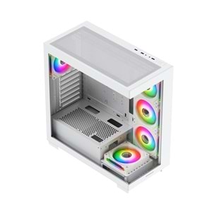 GAMEBOOSTER 750W 80+ BRONZE A7505W 5-FANLI GAMING MID-TOWER PC KASASI BEYAZ