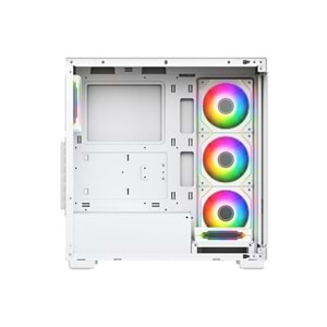 GAMEBOOSTER 750W 80+ BRONZE A7505W 5-FANLI GAMING MID-TOWER PC KASASI BEYAZ