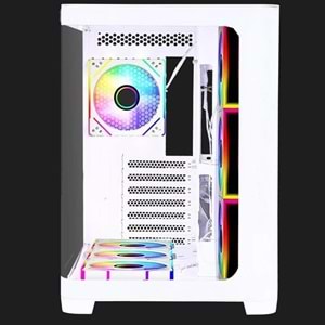 GAMEBOOSTER 850W 80+ BRONZE GB-G2852W-850W 7-FANLI GAMING MID-TOWER PC KASASI BEYAZ