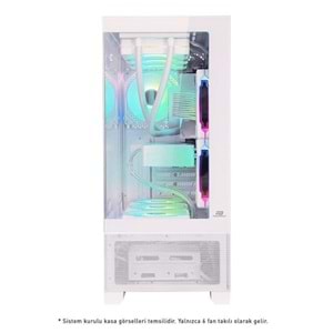 POWERBOOST PB-SS02W SEA WIEW 7-RGB FANLI GAMING MID-TOWER PC KASASI BEYAZ