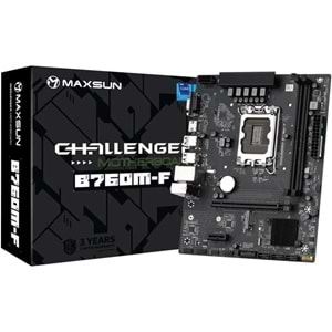 MAXSUN CHALLANGER B760M-F DDR4 HDMI PCIE 4.0 1700P MATX