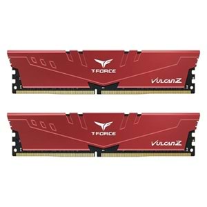 TEAM 16GB (2X 8GB) DDR4 3200MHZ CL16 RGB PC RAM T-FORCE TLZRD416G3200HC16FDC01 KIRMIZI