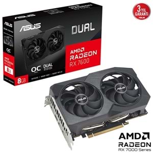 ASUS 8GB DUAL RX7600-O8G EVO GDDR6 128bit PCIE 4.0
