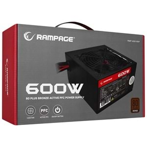 RAMPAGE 600W 80+ RMP-600-80P POWER SUPPLY 