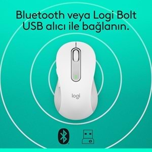 LOGITECH SIGNATURE M650 910-006238 KABLOSUZ MOUSE BEYAZ