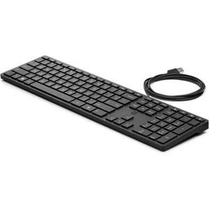 HP 320K 9SR37AA Kablolu Türkçe USB Klavye Siyah 