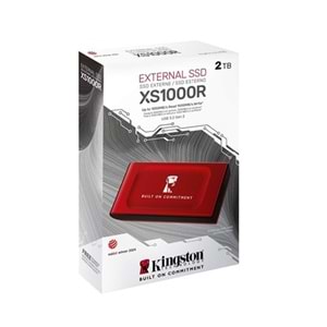 KINGSTON 2TB SXS1000R/2000GA BOC USB 3.2 SSD HARİCİ DİSK KIRMIZI