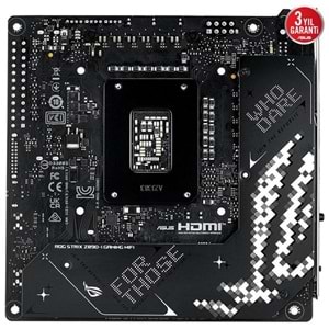 ASUS ROG STRIX Z890-I GAMING WIFI7 DDR5 HDMI-DP PCIE 5.0 1851p mITX