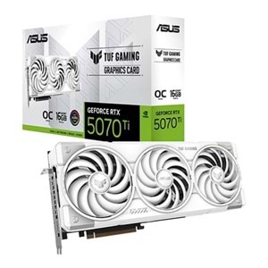 ASUS 12GB TUF GAMING RTX5070TI-O16G WHITE GDDR7 HDMI-DP PCIE 5.0 BEYAZ