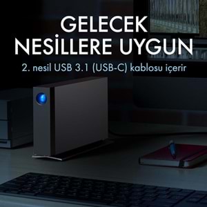 LACIE 24TB D2 PROFESSIONAL STHA24000800 THUNDERBOLT 4 HARİCİ DİSK
