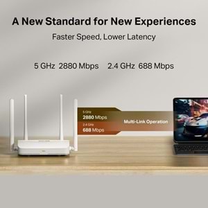 MERCUSYS MR25WBE WIFI7 BE3600 DUAL BAND ROUTER